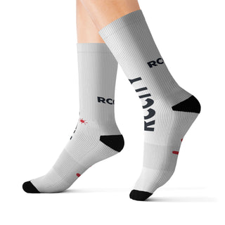 Gray socks with 'RC' logo - RC city