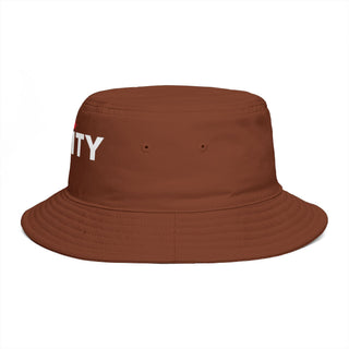 Brown bucket hat with 'UNITY'- RC city