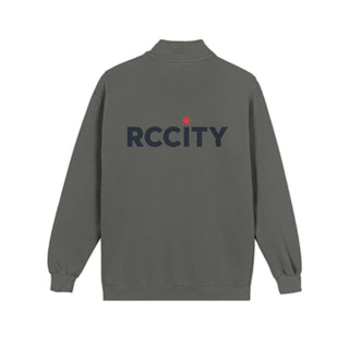 Gray sweatshirt with 'RCCITY' logo- RC city