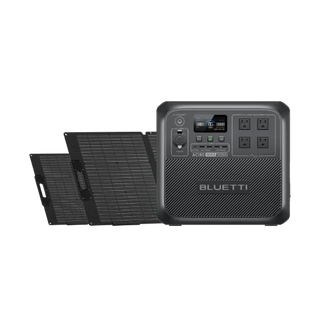Bluetti power station with solar panel 