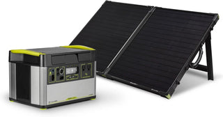Portable power station with a solar panel - RC city