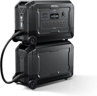 Black portable power station with a visible brand logo - RC city