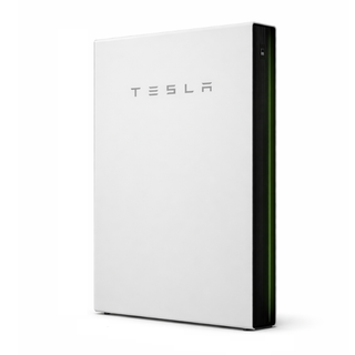 Tesla Powerwall 2 13.5 kWh home battery angled view