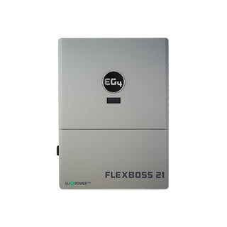 Gray electronic device labeled 'FLEXBOSS 21' with 'EGU' logo 
