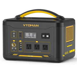 Black and yellow VTOMAN portable power station 