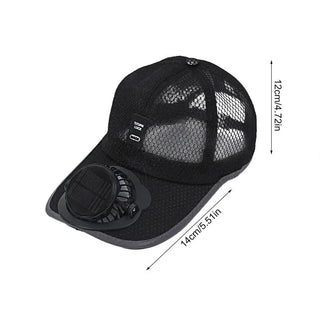 Black cap with built-in fan and measurements - RC city
