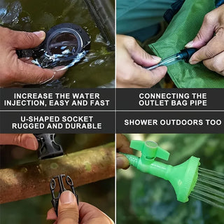 Collage of hands using a water injection tool - RC city