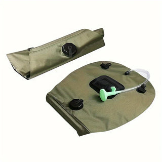Two green inflatable boat seats with black straps - RC city