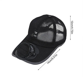 Black cap with built-in fan and measurements - RC city