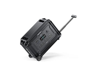 Black suitcase with wheels and handle - RC city