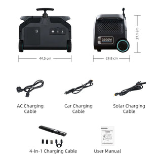 IEETek P3200 portable power station whats included