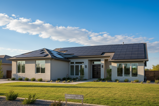 use residential solar panel category and  create hero image for this page 